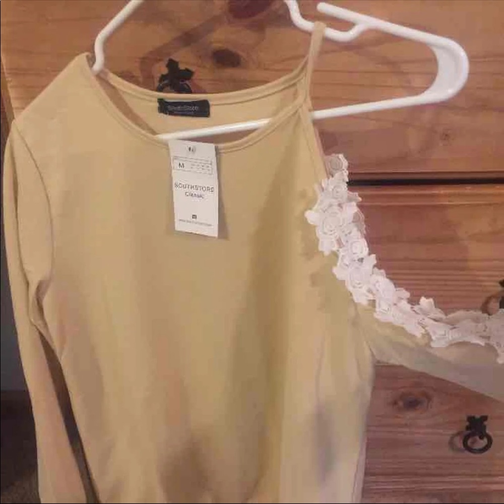 Cold shoulder sweater